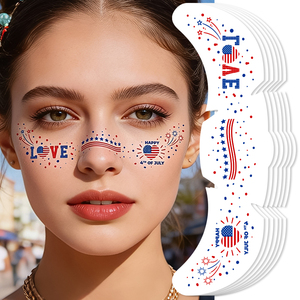 U.<strong>S</strong>. Independence Day Custom Printed Non Toxic Washable Freckles Face Metallic <strong>Tattoo</strong> Sticker Temporary Freckles <strong>Tattoo</strong> - Product Image 3