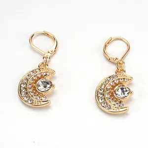 China Supplier Fashion Diamond Jewelry Earring 24 K Gold Earrings Jewelry New Women's Trendy Long Earrings