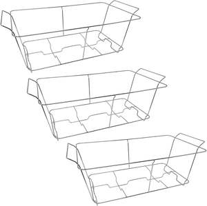 Groothandel Hot Style Chafing Wire Rack <span class=keywords><strong>Buffet</strong></span> Stand Volledige Maat RVS Container voor Schaal Serveerbladen Voedselwarmer - Product Image 2