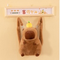 2025 MU Yiwu jouet Agent Capybara peluche sac à dos mignon fille dessin animé animaux conception nouveau sac d'école