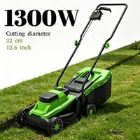 Tondeuse à gazon électrique Vertak 1300W, tondeuse à gazon portable avec hauteur de coupe réglable