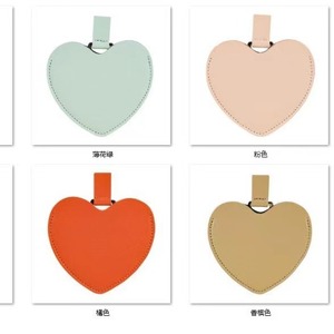 Miroir de maquillage en acier inoxydable personnalisé en gros, en forme de cœur, portable, petit, anti-chute, cadeaux promotionnels d'affaires - Product Image 4