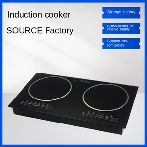 Placa de Inducción Integrada de 3500W con 2 Quemadores, Panel de Cerámica, Carcasa de Acero Inoxidable, Control Táctil, Resistente al Agua, Temporizador - Product Image 4