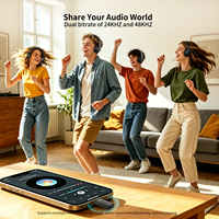 Émetteur USB Auracast /LE Audio/BT 6.0 avec application et prise en charge LDAC AptX-HD/aptx-LL/aptx-Adaptive pour Mac/PS5, PC, téléphone