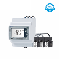 Compteur d'énergie Eastron SDM630MCT 40mA MID pour systèmes électriques monophasés et triphasés, compteur de qualité d'énergie bidirectionnel