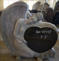Gravure laser noire sur pierre tombale avec vases pour monuments funéraires en granit en gros