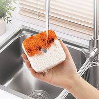Esun-Éponge de cuisine biodégradable et compostable en cellulose et noix de coco avec succion Tampons à récurer naturels