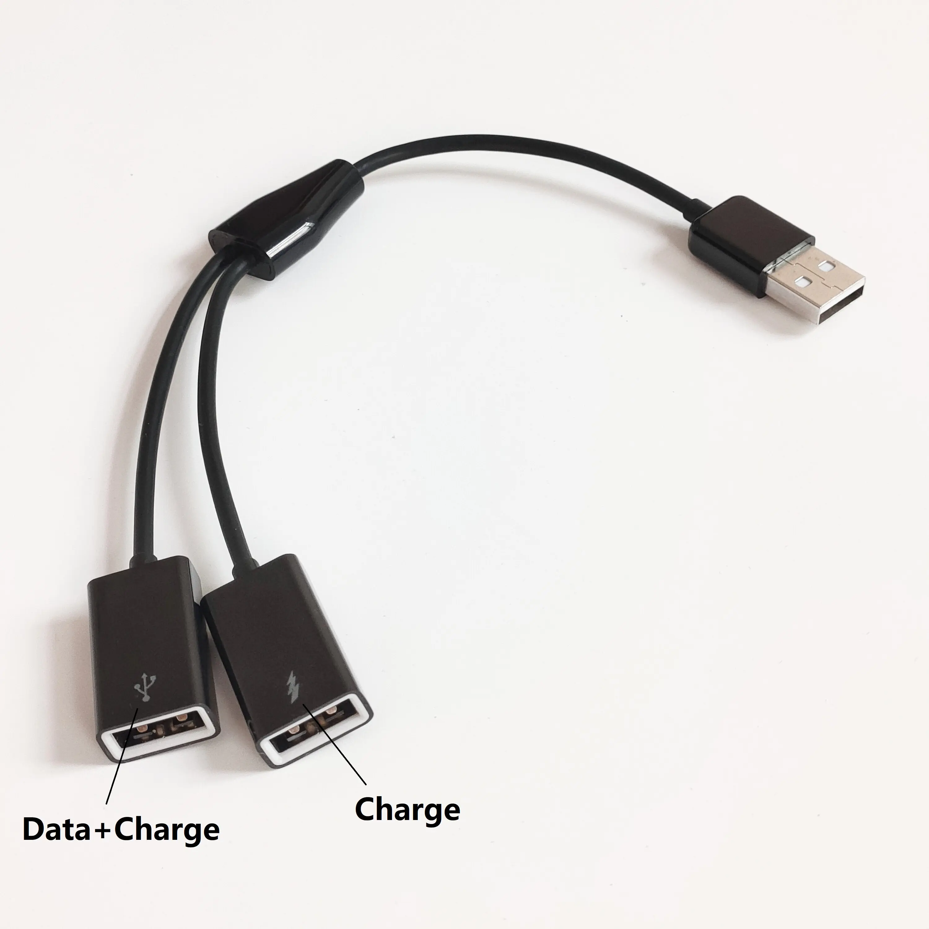 20 см USB-разветвитель Y-образный кабель usb 2,0 штекер-двойной usb-разъем