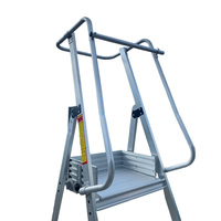 Banc de travail en alliage d'aluminium ultra-stable personnalisé pour la cueillette en verger avec poignées / Échelle d'extérieur multifonctionnelle en acier détachable