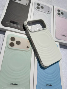 Nouvelle coque de <span class=keywords><strong>téléphone</strong></span> <span class=keywords><strong>portable</strong></span> en silicone liquide magnétique à ondulations <span class=keywords><strong>pour</strong></span> iPhone 11 12 13 14 15 16 17 Pro Max, protection <span class=keywords><strong>anti</strong></span>-chute aux quatre coins - Product Image 5