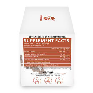 GANOHERB Organo Gold OEM proveedor Reishi hongo <span class=keywords><strong>Ganoderma</strong></span> Lingzhi <span class=keywords><strong>Cafe</strong></span> café negro instantáneo fabricante de porcelana <span class=keywords><strong>precio</strong></span> completo - Product Image 4