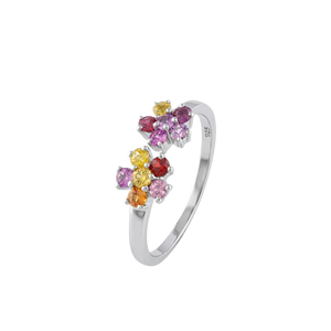 Anillo de Zafiro Multicolor en Plata de Ley 92.5 KLSR-11736 - Product Image 1