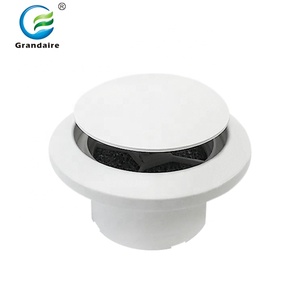 Cheaper Ceiling Mounted Adjustable Round Air <strong>Vent</strong> White <strong>Plastic</strong> Circular <strong>Vent</strong> <strong>Cover</strong> for Hvac - Product Image 1