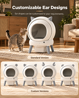 Bac à litière intelligent auto-nettoyant à dessus ouvert, anti-éclaboussures et anti-odeurs, pour chats de grande taille, disponible en marque privée ODM/OEM