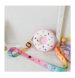 Nouveau doux beignet enfants sac à bandoulière Silicone zéro portefeuille Mini sac à bandoulière unique épaule portefeuille femme mignon sac - Product Image 1