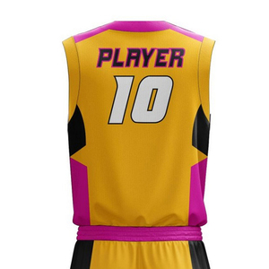 Uniforme de Baloncesto Sublimado Transpirable y Ecológico al por Mayor, Personalizado con Nombre, Número y Logotipo del Equipo para Adultos, 100% Poliéster - Product Image 6