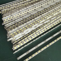 Barre lumineuse LED 0,5W/LED, vente en gros, pas cher, 4mm PCB, 12V, 120 LED/m, 2835