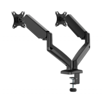Support de bureau double écran pour moniteur d'ordinateur réglable avec bras entièrement ajustable – Offre Spéciale