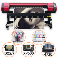 Impresora Plotter de 1.8m de Alta Calidad, Máquina de Impresión Digital de Vinilo para Pancartas Flexibles, Impresora de Gran Formato Xp600 I3200 con Tinta Eco Solvente