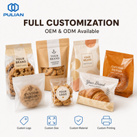 Bolsas de Embalaje para Galletas Impresas Personalizadas, Bolsas Pequeñas Transparentes Esmeriladas con Sellado Térmico para Galletas, Dulces, Productos de Panadería y Bocadillos