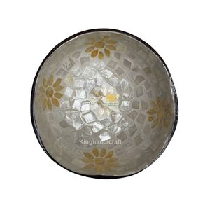 Juego de cucharas de cáscara de coco de alta calidad, artesanía de Vietnam, diseño bohemio, opción ecológica para ensaladeras - Product Image 1