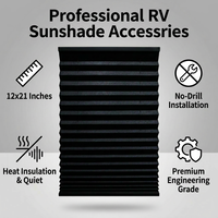 Stores alvéolaires JSL RV 25 MM, isolants thermiques, pour caravanes, camping-cars, motorhomes, protection solaire pour fenêtres.