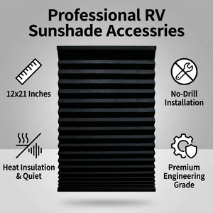 Stores alvéolaires JSL RV 25 MM, isolants thermiques, pour caravanes, camping-cars, motorhomes, protection solaire pour fenêtres. - Product Image 5