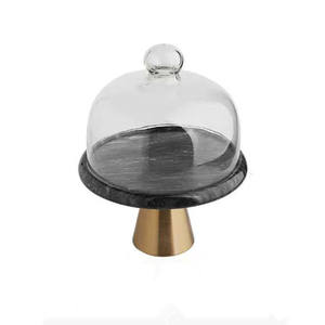 Nuevo Diseño Especial Elegante Soporte <span class=keywords><strong>de</strong></span> Exhibición para Pasteles <span class=keywords><strong>de</strong></span> Boda y Comunión con Cúpula <span class=keywords><strong>de</strong></span> Cristal - Product Image 2