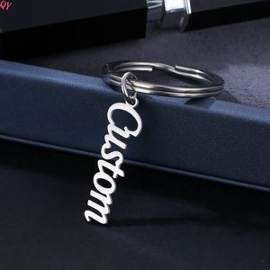 QQ fabricant conceptions personnalisées métal lettre Phrase nom porte-clés porte-clés porte-clés porte-nom personnalisé - Product Image 1