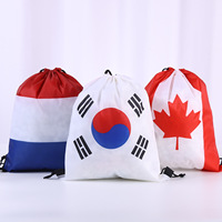 Sac à cordon HUIMING W-219 avec drapeau national, vente en gros d'usine, couleur et logo personnalisables, léger, portable, pour sports de plein air
