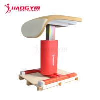 Cheval de gymnastique rouge HAOGYM pour l'entraînement, table de saut réglable, équipement de gymnastique