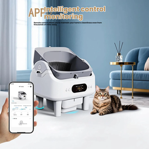 Nouveau produit 2025 : Bac à litière intelligent ouvert, contrôle par application, nettoyage automatique, ramassage des excréments, désodorisation de l'air frais, toilette pour chat - Product Image 4