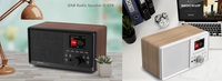 Radio rétro pour la maison, tourne-disque en bois vintage, haut-parleur avec écouteurs, radio numérique DAB + FM BT