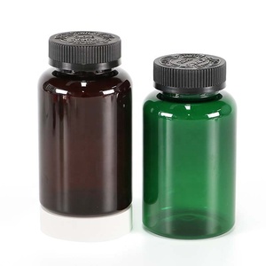 Bouteille en plastique de couleur personnalisée en PET de qualité alimentaire de 400ml avec bouchon résistant aux enfants de couleur personnalisée pour bouteille de comprimé de supplément de vitamine - Product Image 4