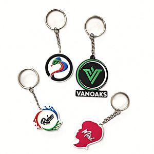 Porte-clés en silicone 3D personnalisé, en caoutchouc PVC souple avec impression UV pour souvenirs et cadeaux - Product Image 3