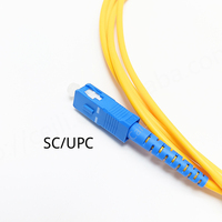 10 buah SC APC-SC UPC Simplex Singlemode kabel Patch serat optik 3.0mm PVC/LSZH Jumpr 1M/2M/3M/5M panjang