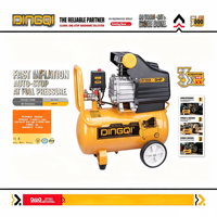 Compresseur d'air portable DINGQI 0.8Mpa 600W |   Pompe à air électrique 9L à arrêt automatique pour le gonflage des pneus de voiture et les outils de travail du bois