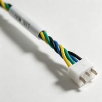 Faisceau de câblage OEM personnalisé, adaptateur de connecteur d'alimentation Molex 4P femelle, bornes 2 broches, assemblage de câbles isolés en PVC pour usage électronique