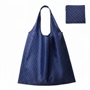 Borsa da mercato portatile durevole 8x65 pieghevole Extra Large Navy - Product Image 1