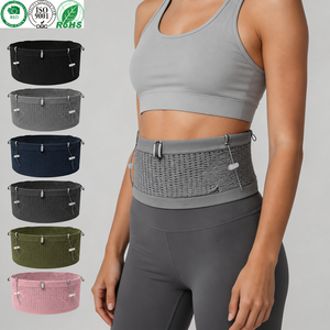 Ceinture porte-dossard légère et respirante en tricot élastique pour course, marathon, triathlon, avec pochette <span class=keywords><strong>de</strong></span> rangement pour la <span class=keywords><strong>taille</strong></span> - Product Image 1