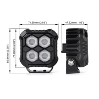 OGA Nouveaux Accessoires Car Pod Light 20W 2.8 Inch Square LED Work Light