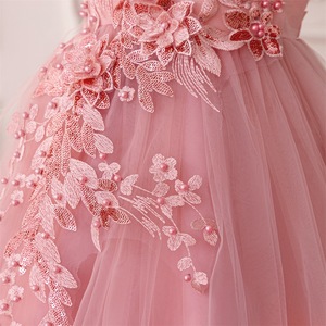 Vestido Formal para Niñas, Especial para Fiestas y Festivales, con Decoración de Encaje y Malla, Vestido de Gala Infantil, Personalizado de Fábrica, para Cumpleaños y Actuaciones - Product Image 6