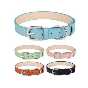 Deri PU ağır donanım köpek tasmaları yumuşak ve konfor Metal toka kalın kemer yaka - Product Image 1
