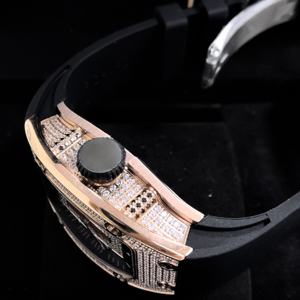 Luxury Women's Diamond <b>Watch</b> Automatic Mechanical Movement <b>Rubber</b> Strap Fashion Designer Wristwatch High Quality - Product Image 3