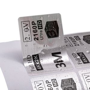 Manufacturer Custom Print Made to Order <b>Sticker</b> Silvery Oilproof Waterproof <b>Personalization</b> Labeling <b>Sticker</b> - Product Image 2