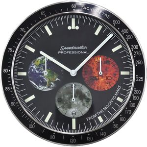 Orologio <span class=keywords><strong>da</strong></span> <span class=keywords><strong>Parete</strong></span> di Lusso in Metallo a Forma di Orologio <span class=keywords><strong>da</strong></span> Polso, Design Contemporaneo con Display a Lancetta Singola per Soggiorno, <span class=keywords><strong>Cucina</strong></span>, Ufficio, Marca ROLAXX - Product Image 1