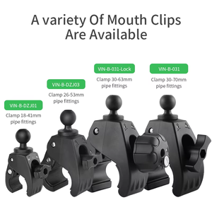 Soportes VINmounts con Cabezal de Bola de 1 pulgada / Tamaño B con Abrazadera Grande de <span class=keywords><strong>1.18</strong></span>–<span class=keywords><strong>2</strong></span>.76 pulgadas, Compatible con Brazo de Doble Enchufe de 1 pulgada, Soporte para Teléfonos y Cámaras - Product Image 4