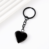 Ywyougang Porte-clés Cœur Vierge Minimaliste 4 Couleurs avec Breloque Cœur pour Photo, Accessoire Clé Saint-Valentin