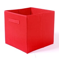 Boîtes de rangement pliables en tissu non tissé durable avec poignée, capacité 20-35L, pour usage domestique et armoire – Vente en gros