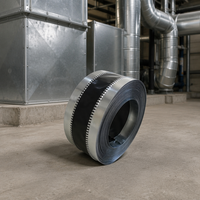 Connecteurs de conduits flexibles en PVC pour CVC, amortisseurs de vibrations, garantie 1 an pour les systèmes d'évacuation industriels, hôpitaux, écoles